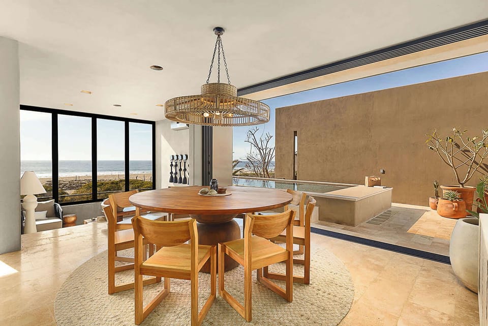 A private oasis made for sunset dinners.