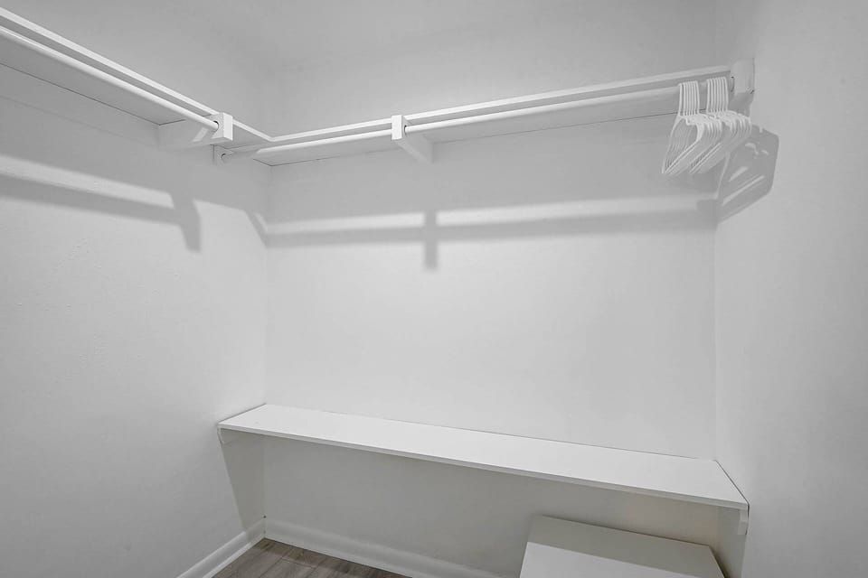 Plenty of Closet Space for Longer Stays