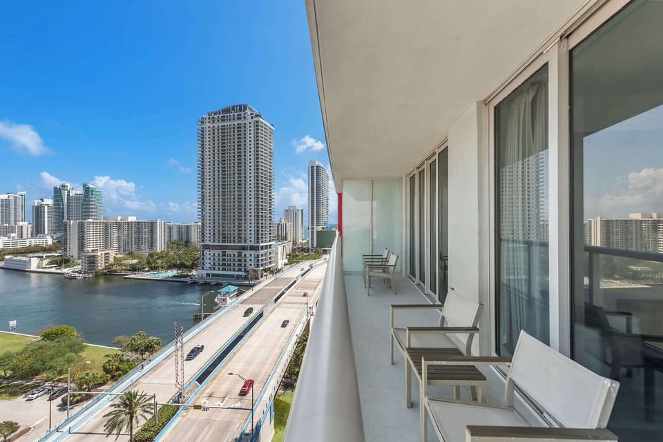 Water views from your private balcony