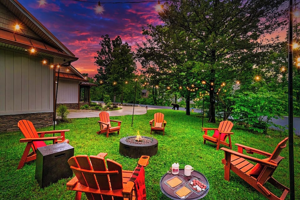 Fire pit and smores