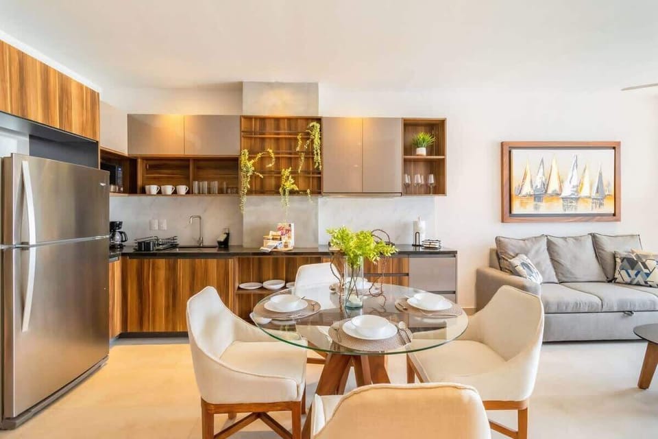A well-equipped kitchen