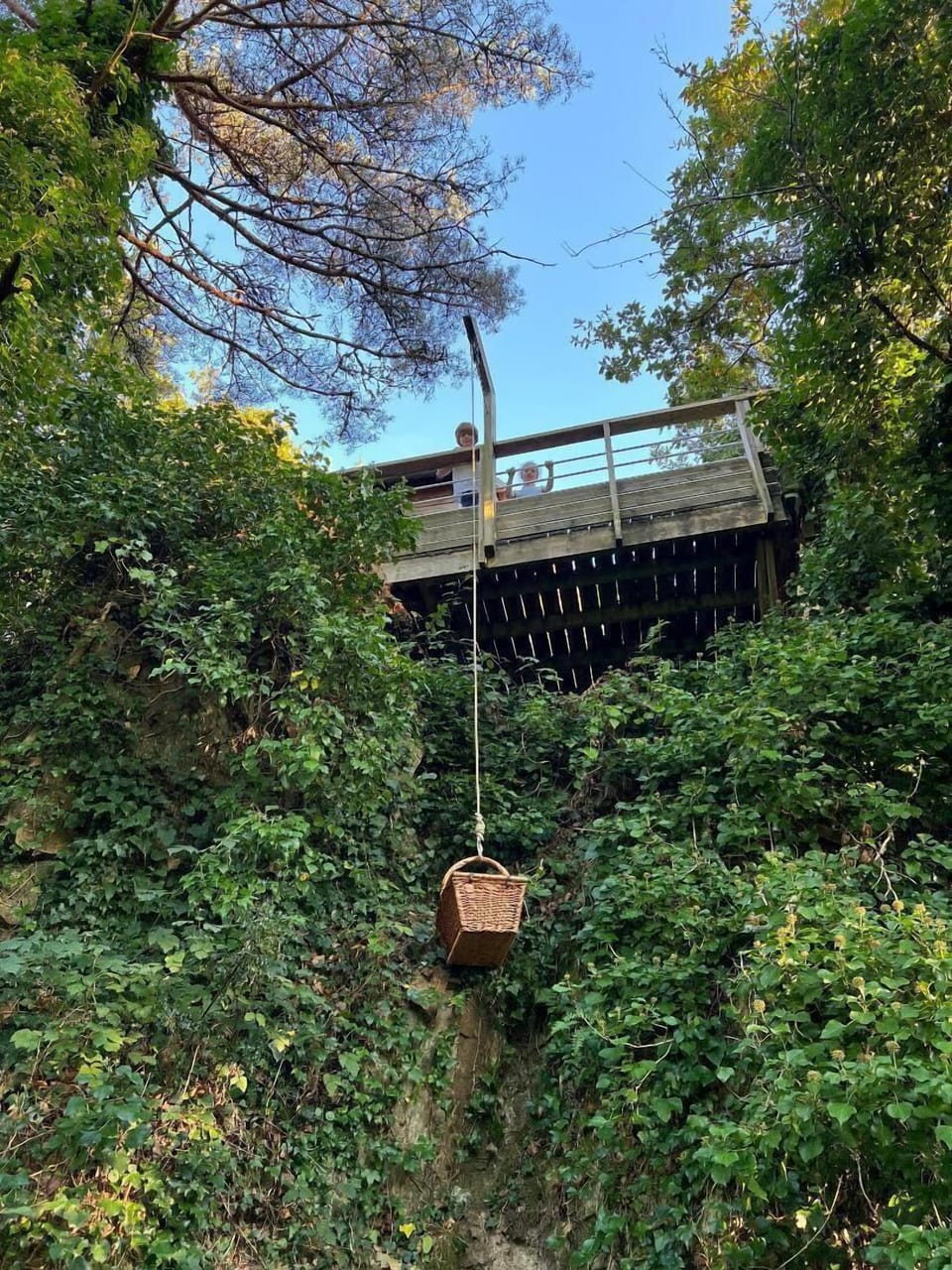 Breakfast is delivered directly outside the Sève cabin.