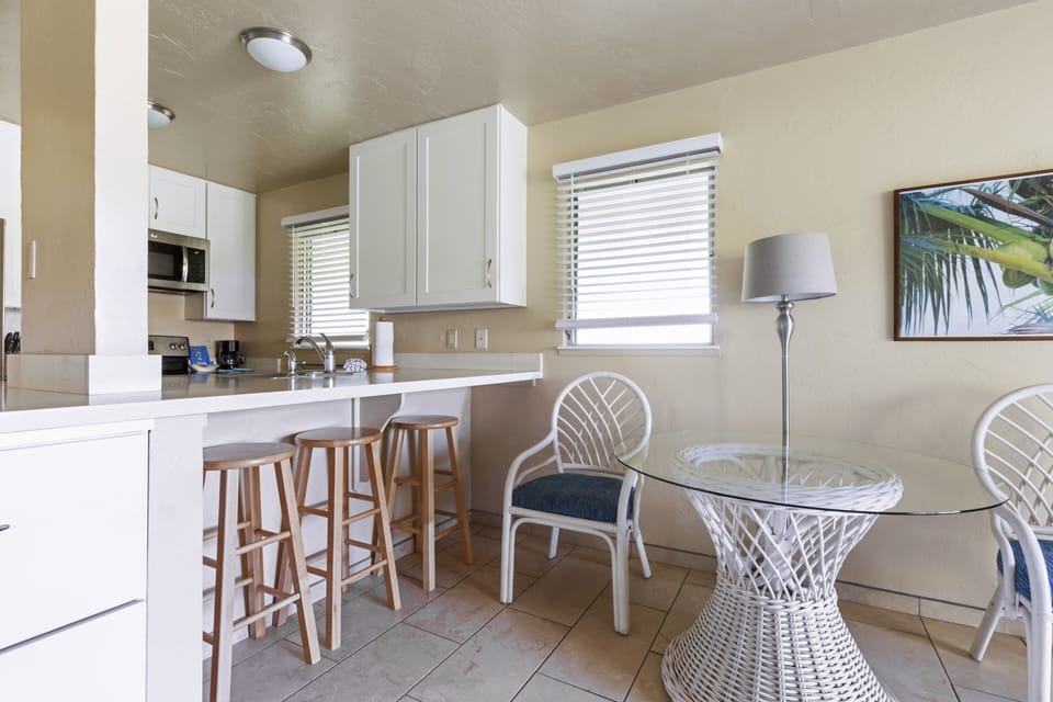 Dining area and kitchen