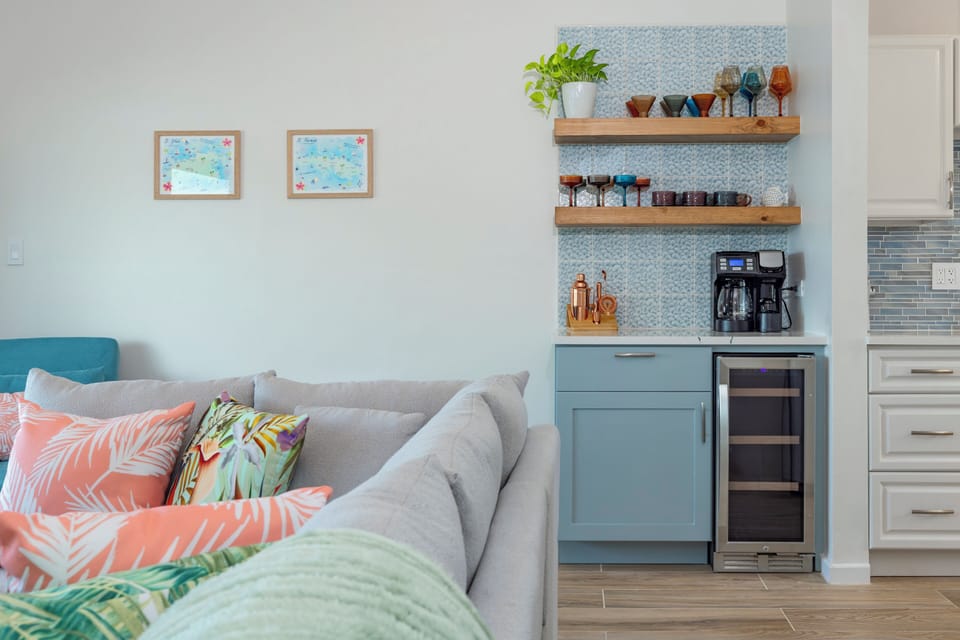 Dry Bar With Beverage Fridge