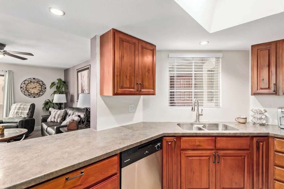 Whip up meals in a fully stocked kitchen with all the essentials