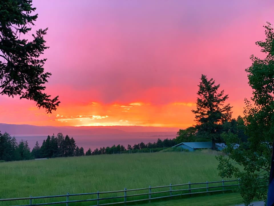 Sunset from the deck!