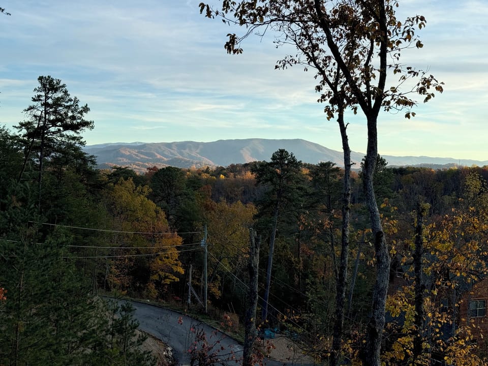 View From Front Deck of The Smoky Mountains.