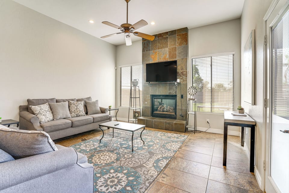 Goodyear Vacation Rental | 5BR | 2BA | 2,300 Sq Ft | Small Step Required