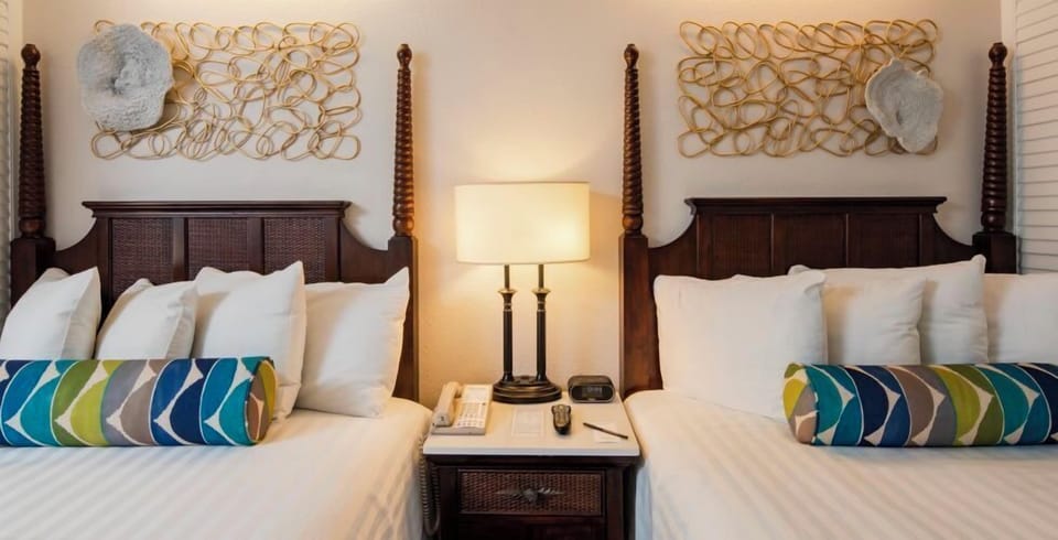 Relax into crisp pillows and soft lighting for deeper sleep.