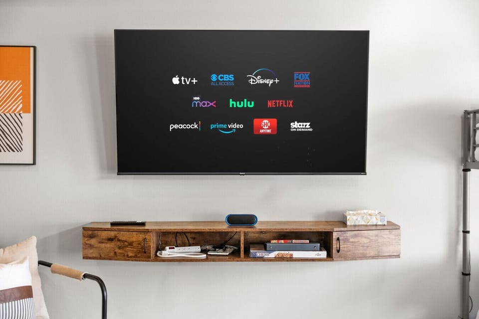 55` Smart TV with Streaming Services!