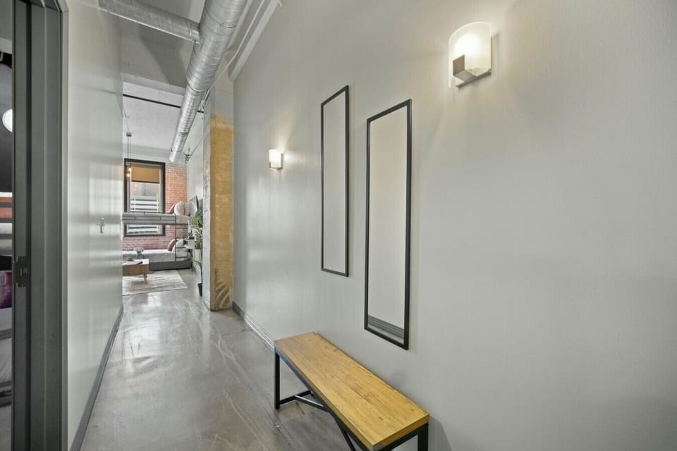 Hallway with mirror