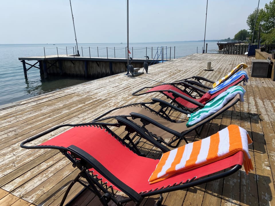 Oversized deck to relax and enjoy the sun