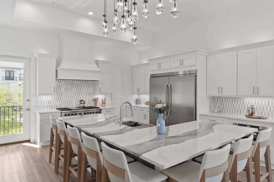 Whip up some culinary delights in this modern chef's kitchen.