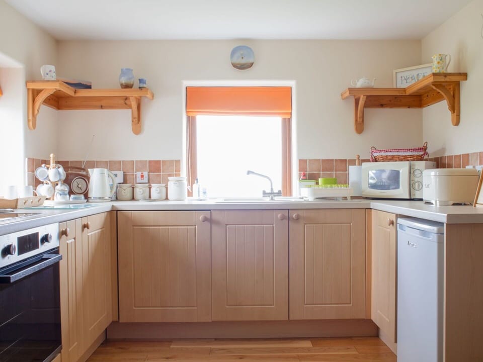 Kitchen, Furniture, Kitchen Appliance, Cabinetry, Countertop, Interior Design, Flooring, Wood, Major Appliance, Floor