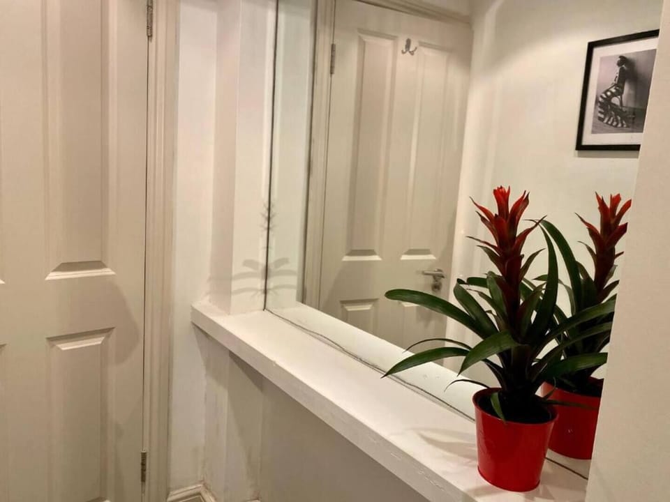 This large mirror provides the perfect opportunity to check your reflection, ensuring you look your best before heading out for the day's adventures. 