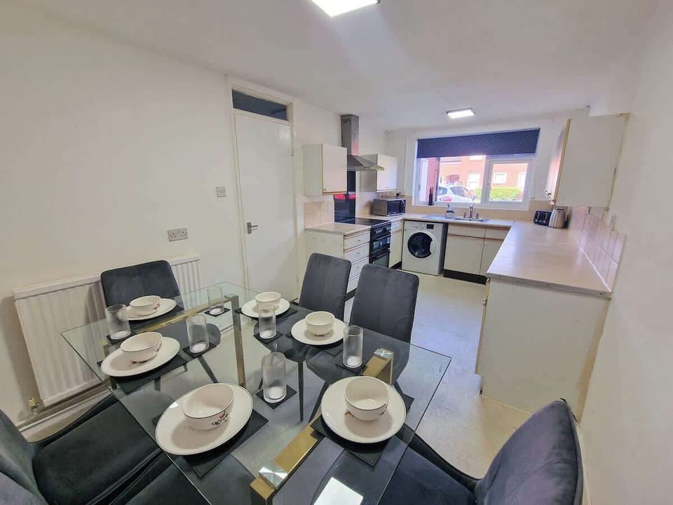 Well-equipped kitchen ready for home cooking or just heating up a takeaway after a night out in the city