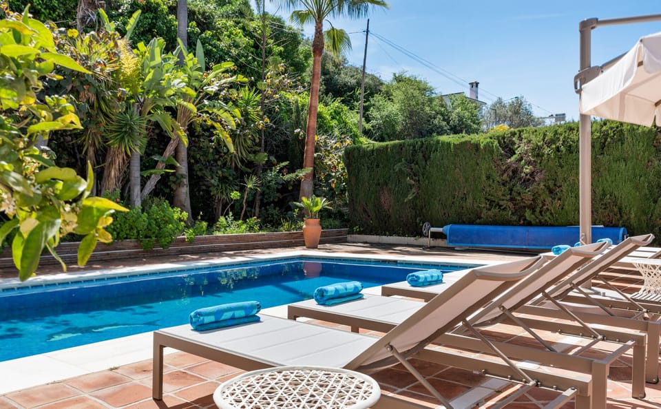 Private swimming pool.