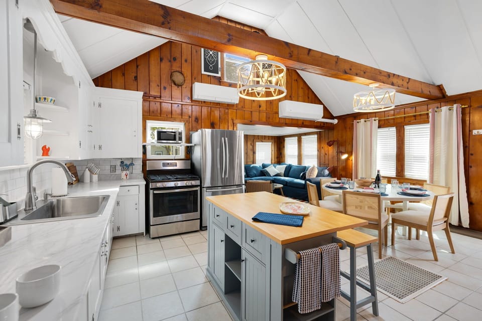 Prepare and enjoy your meals together right here at the house.