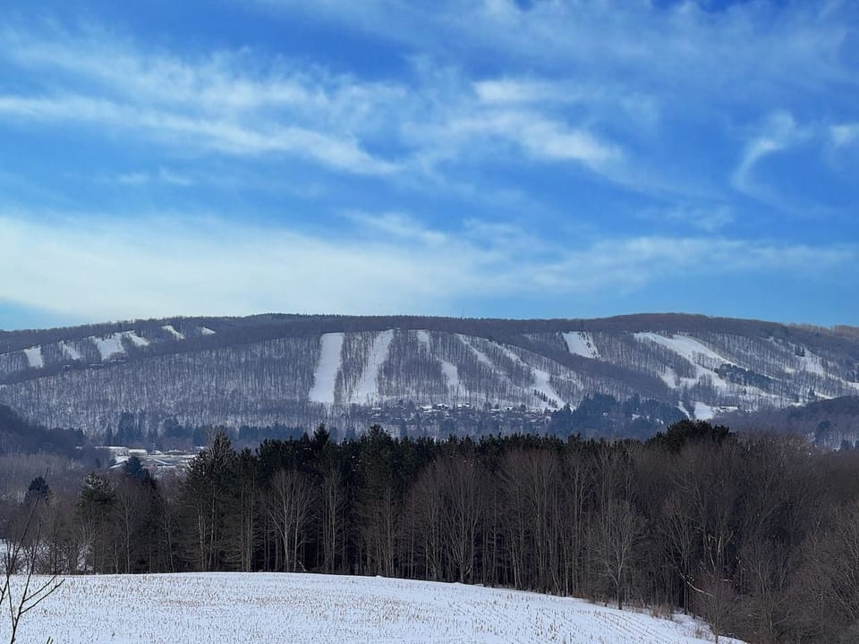 Slope view: Holiday Valley slopes, right from the property