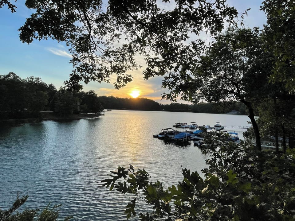 View from main level deck