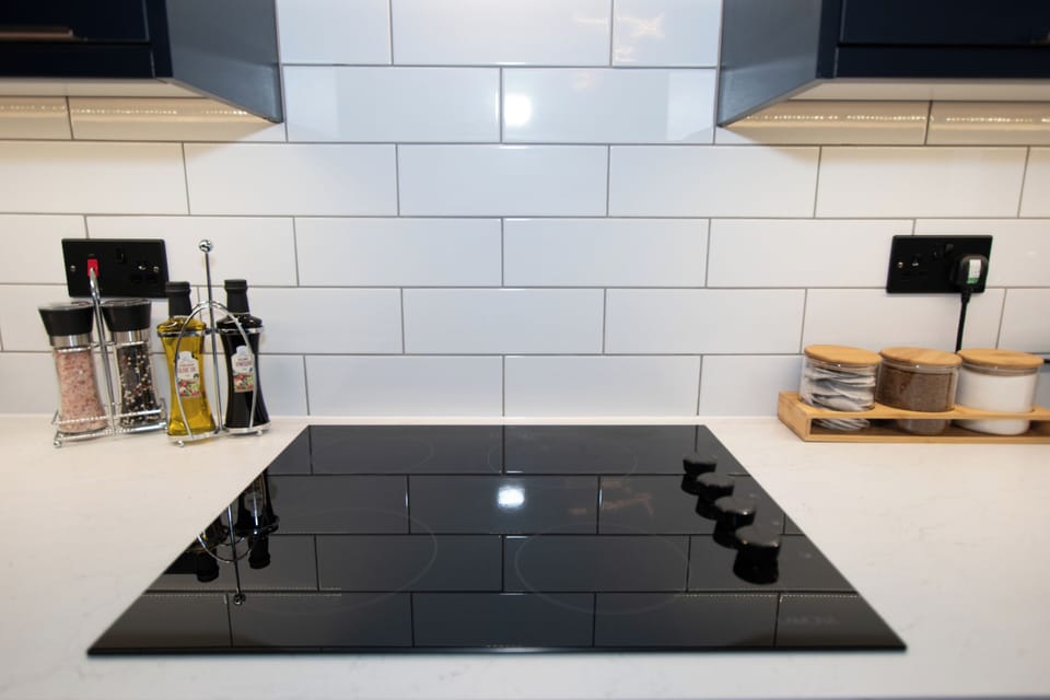 We have all the basics here for you, salt, pepper, cooking oil...