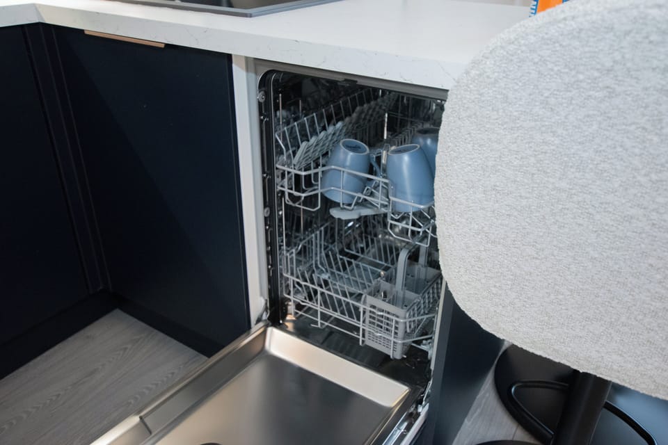 Remember to pop your dishes in for a spin before you leave