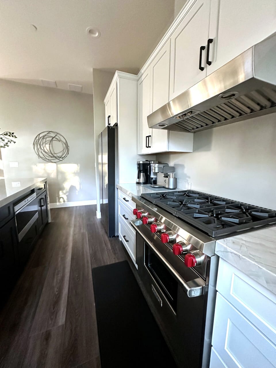 Gourmet chef kitchen with Wolf appliances