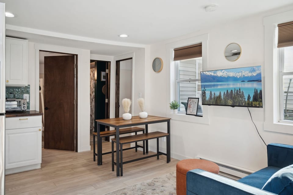 Bathroom conveniently located just across the dining area!