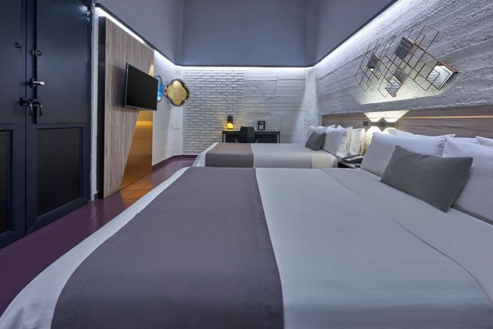 Stretch out on comfy doubles for effortless group-friendly stays.