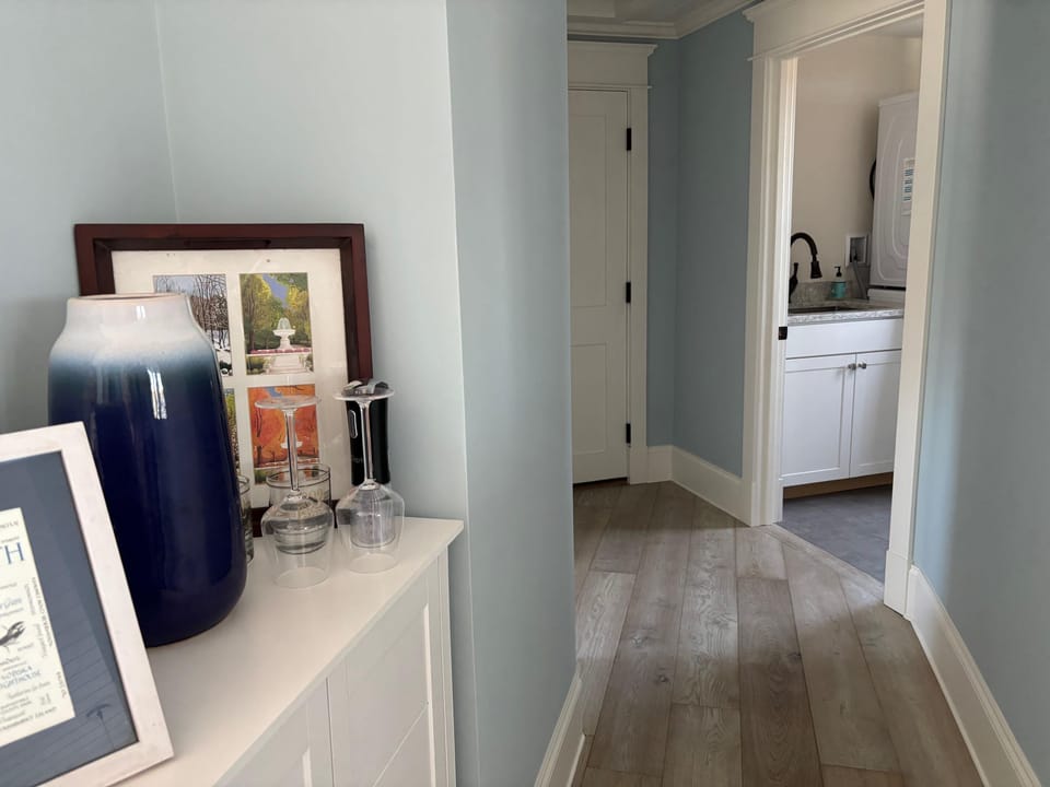 Downstairs hallway to garage