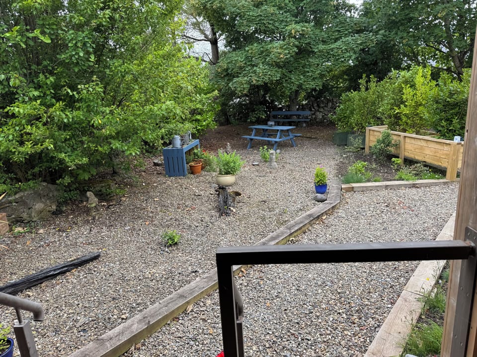 Seating area outside