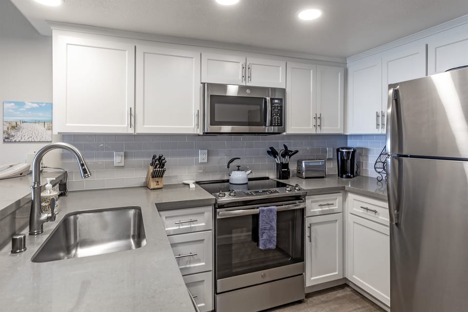 A fully stocked kitchen