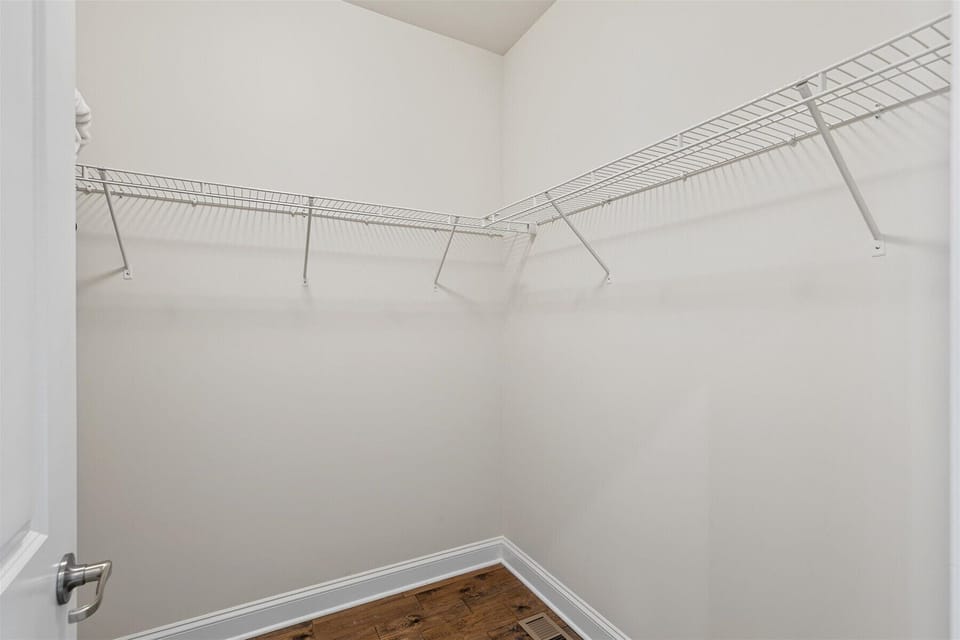 1st floor master with walk in closet.