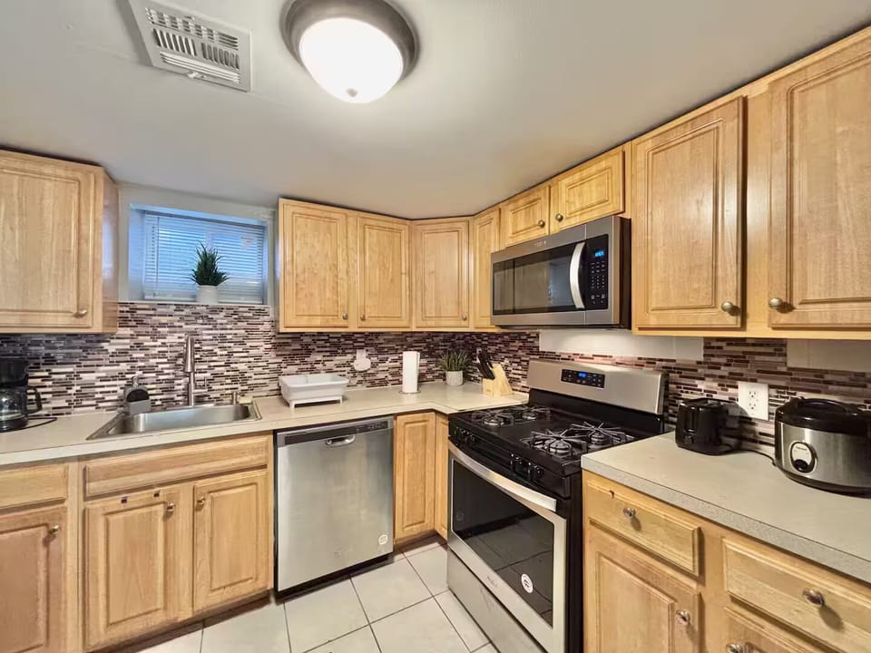 Clean and stylish kitchen area