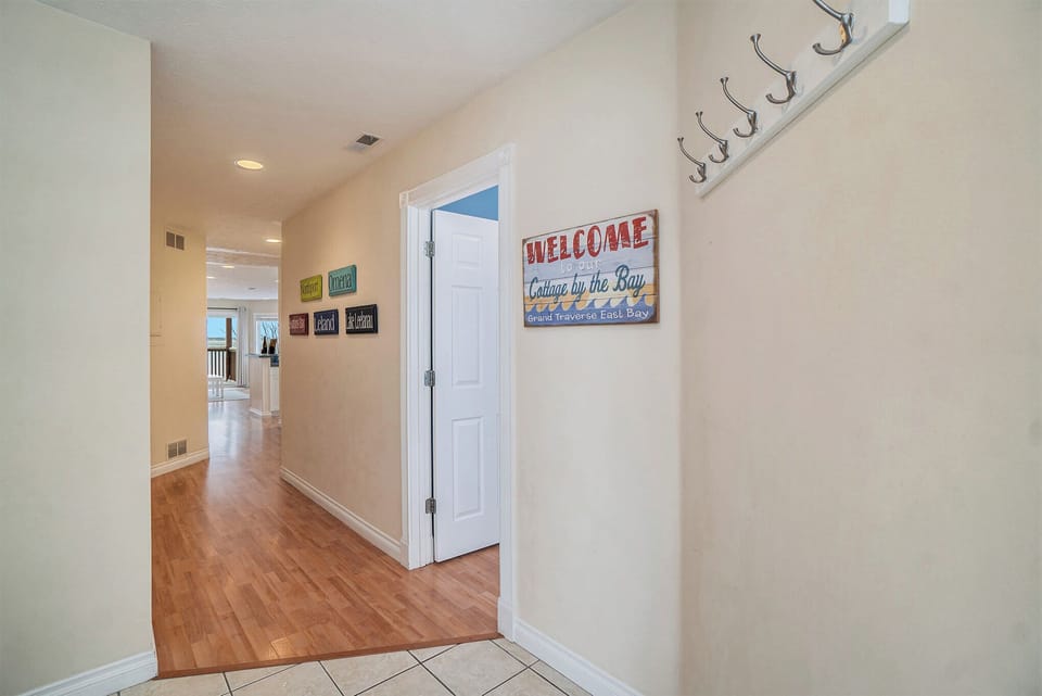 One hall for easy navigation.