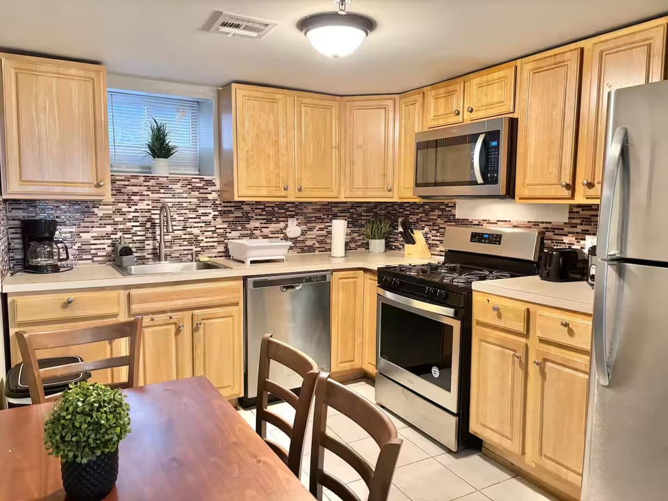 Spacious table for family gatherings