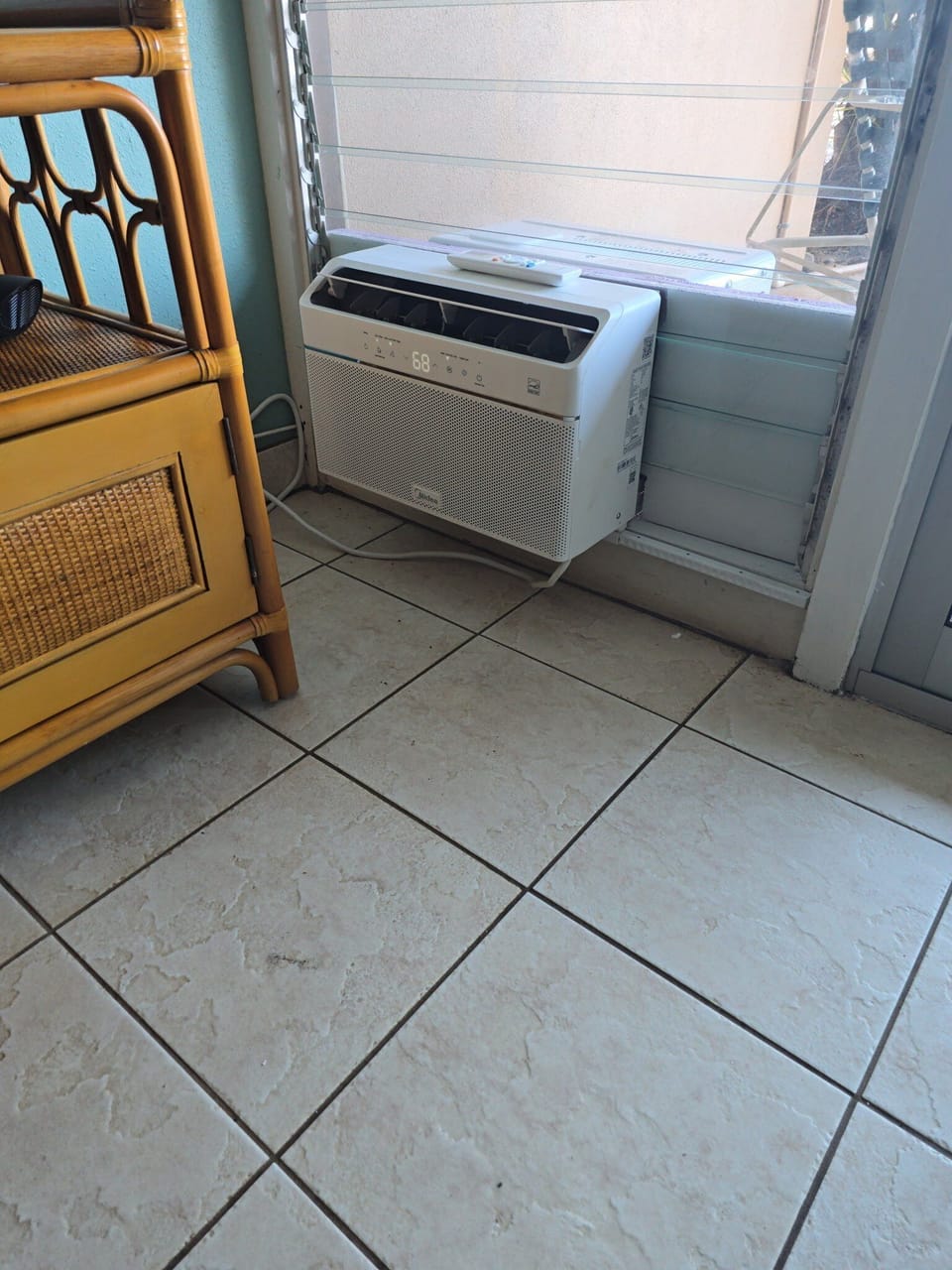 Window AC in the living room