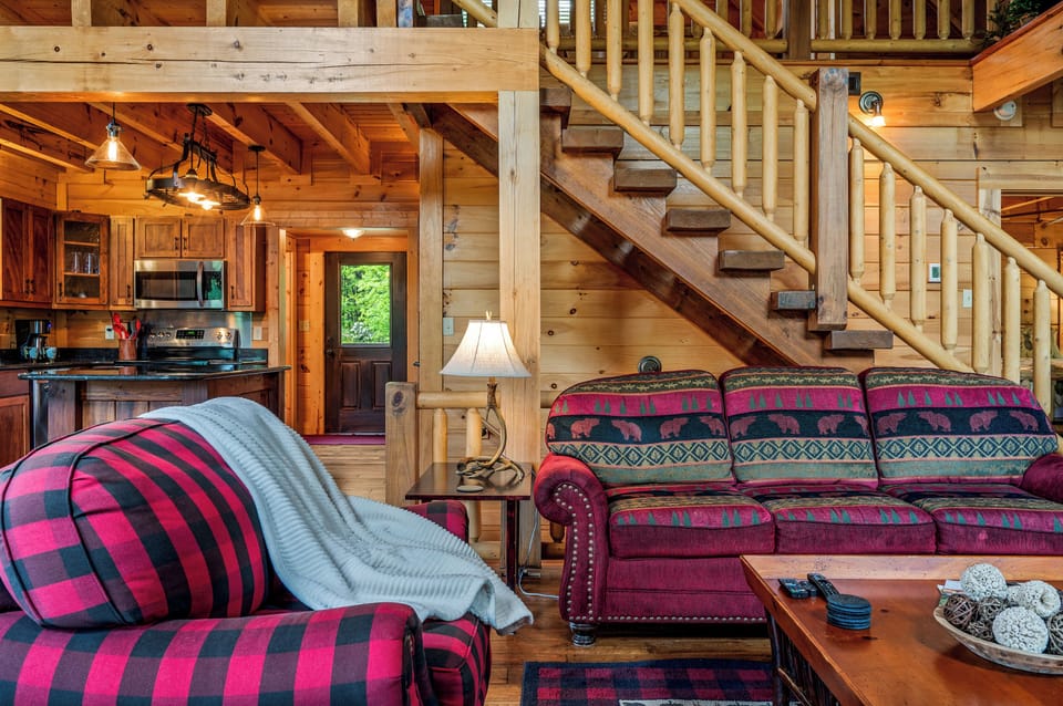 Open floorplan allows for visiting from all locations.