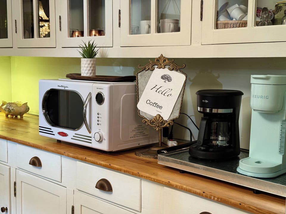 Butler's Pantry Coffee options + vintage barware