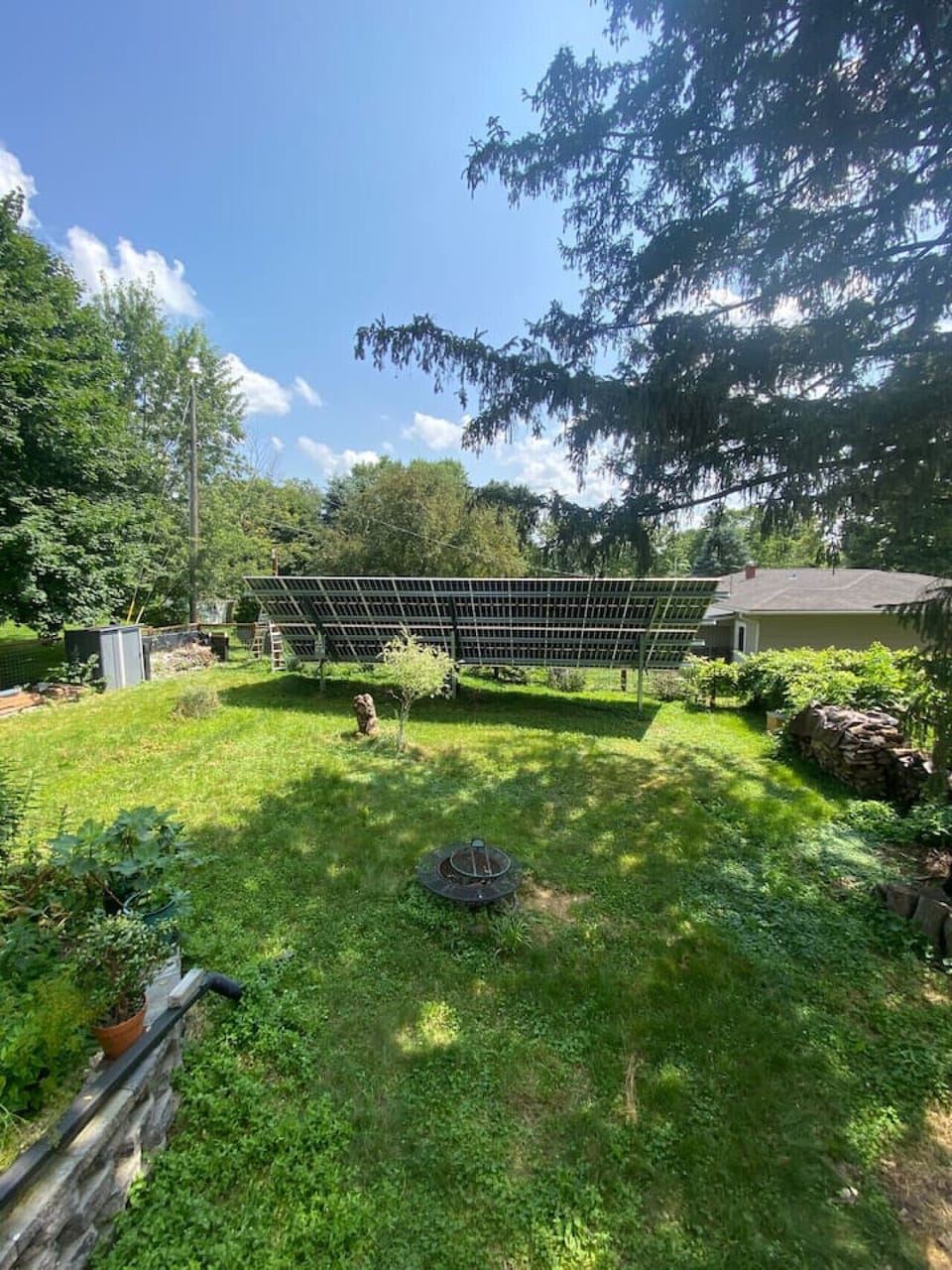 Solar yardscape.