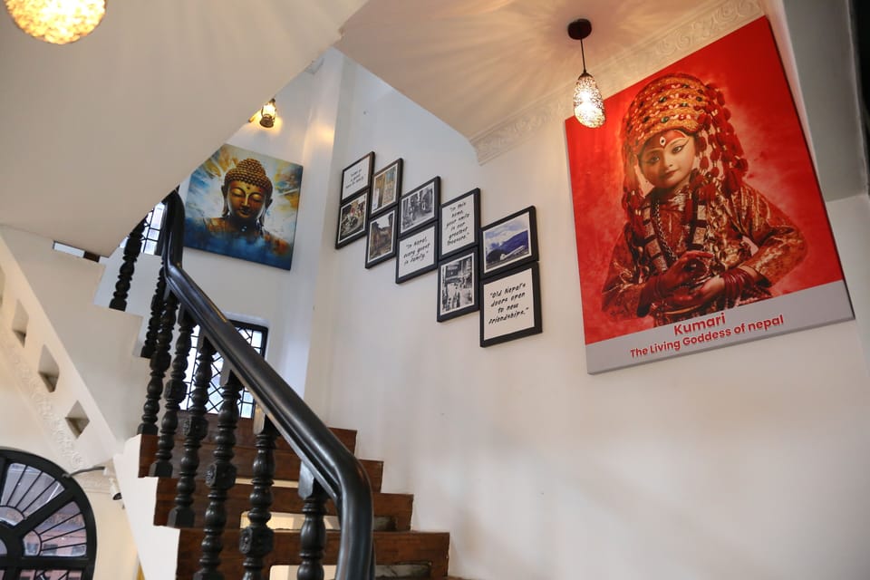 “Featuring the Living Goddess Kumari, Buddha symbols of peace and power, and a curated collection of Nepal’s timeless heritage — Shiva Nirvana Loft offers a sacred and culturally rich retreat.” (1)