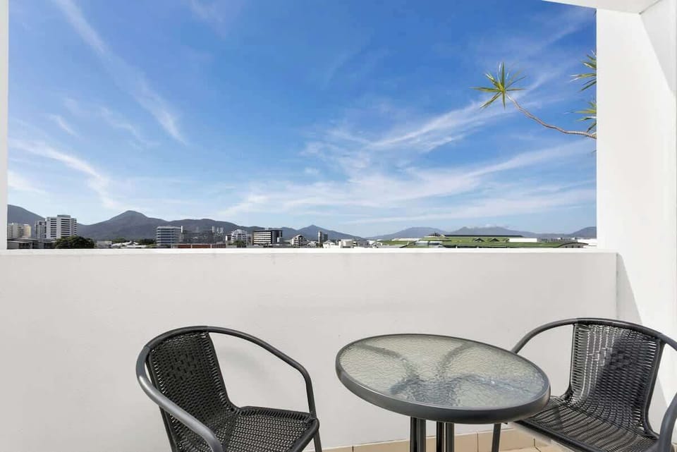 From the balcony, take in gorgeous views across the mountains and city. This is a peaceful spot to enjoy your morning coffee.
