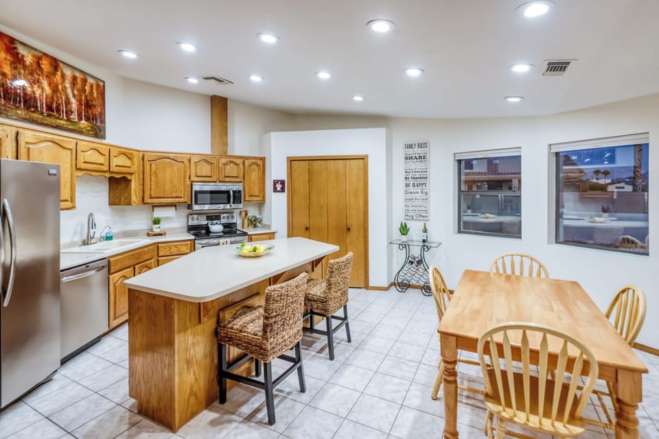 Fully stocked kitchen