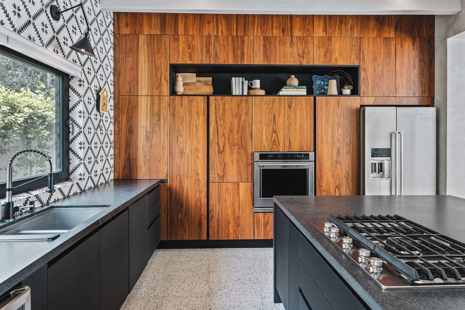 High end appliances and a fully stocked kitchen