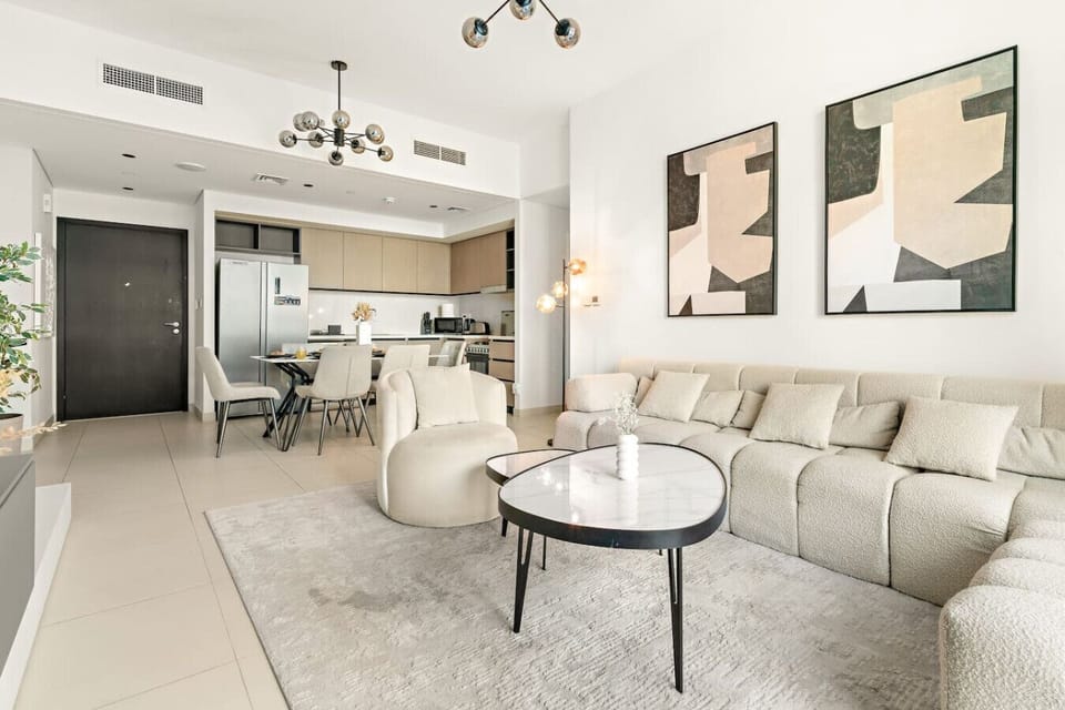 Living Room: Stylish with modern decor, perfect for relaxing after a day of adventure!