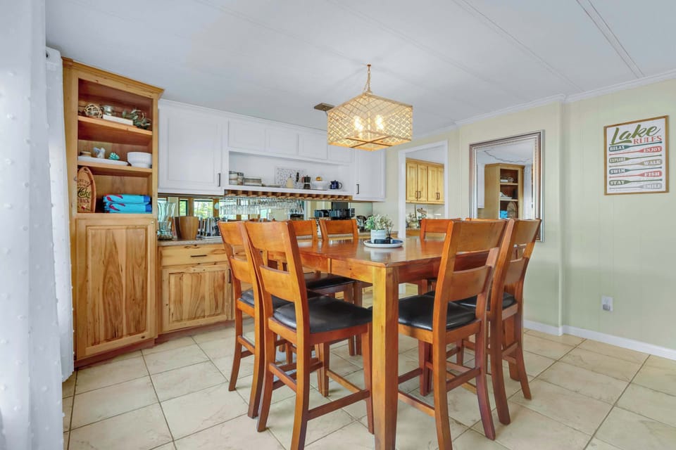 Make mealtime memories together at the dining table, seating 8