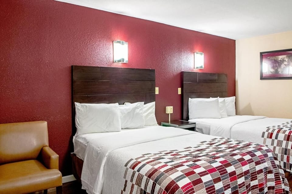 Settle in comfortably with two beds and crisp linens.