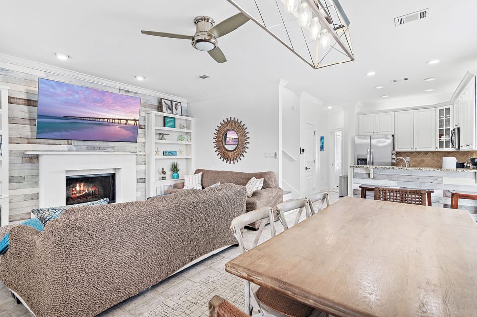 Dining and living room