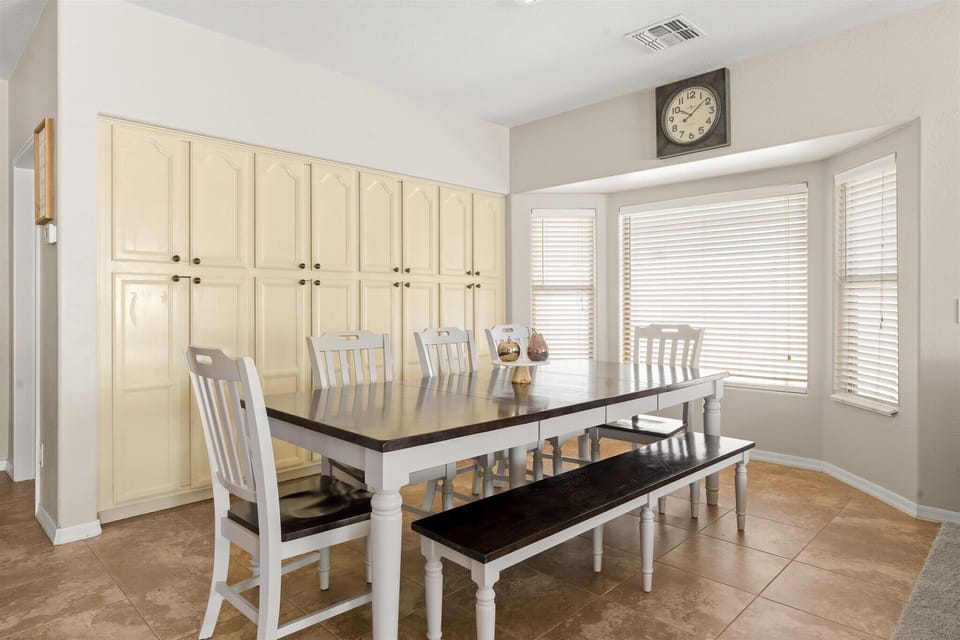 Gather around the table—plenty of room for 8 to dine, laugh, and make memories together!