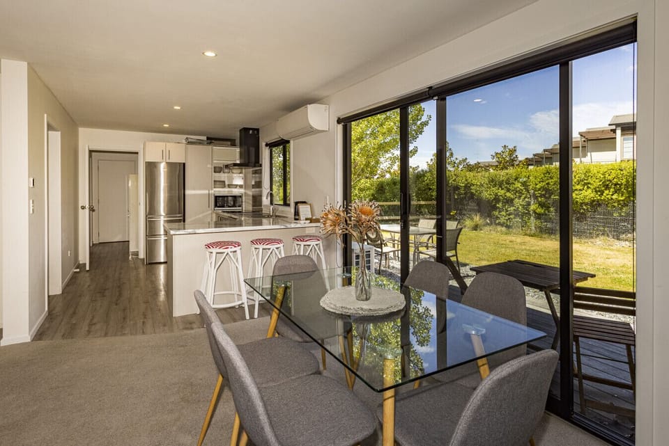 Dining room with easy access to deck and kitchen